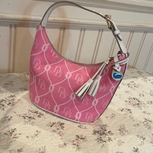 Dooney & Bourke baby pink and cream handbag